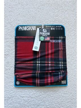 NWT | Phunkshun Plaid Face Mask